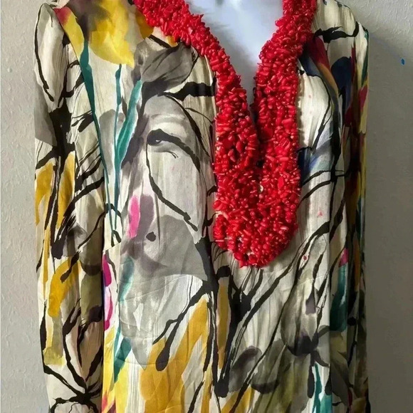 Magaschoni Collection Salon Z beaded top - Picture 4 of 6